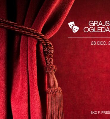 Red and White Simple Minimalist World Theatre Day Event Celebration Facebook Post