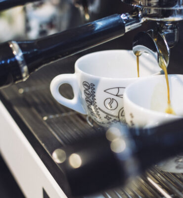 Espresso from the machine