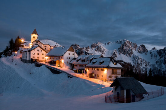 Monte Lussari - village in the Alps