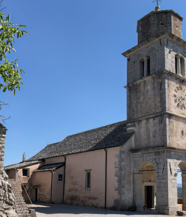 The Sanctuary of Monrupino church, Rocca di Monrupino near Trieste, Friuli-Venezia Giulia, north east Italy.