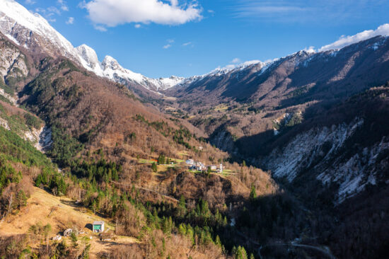 Coritis, small village in Val Resia, Udine, Italy